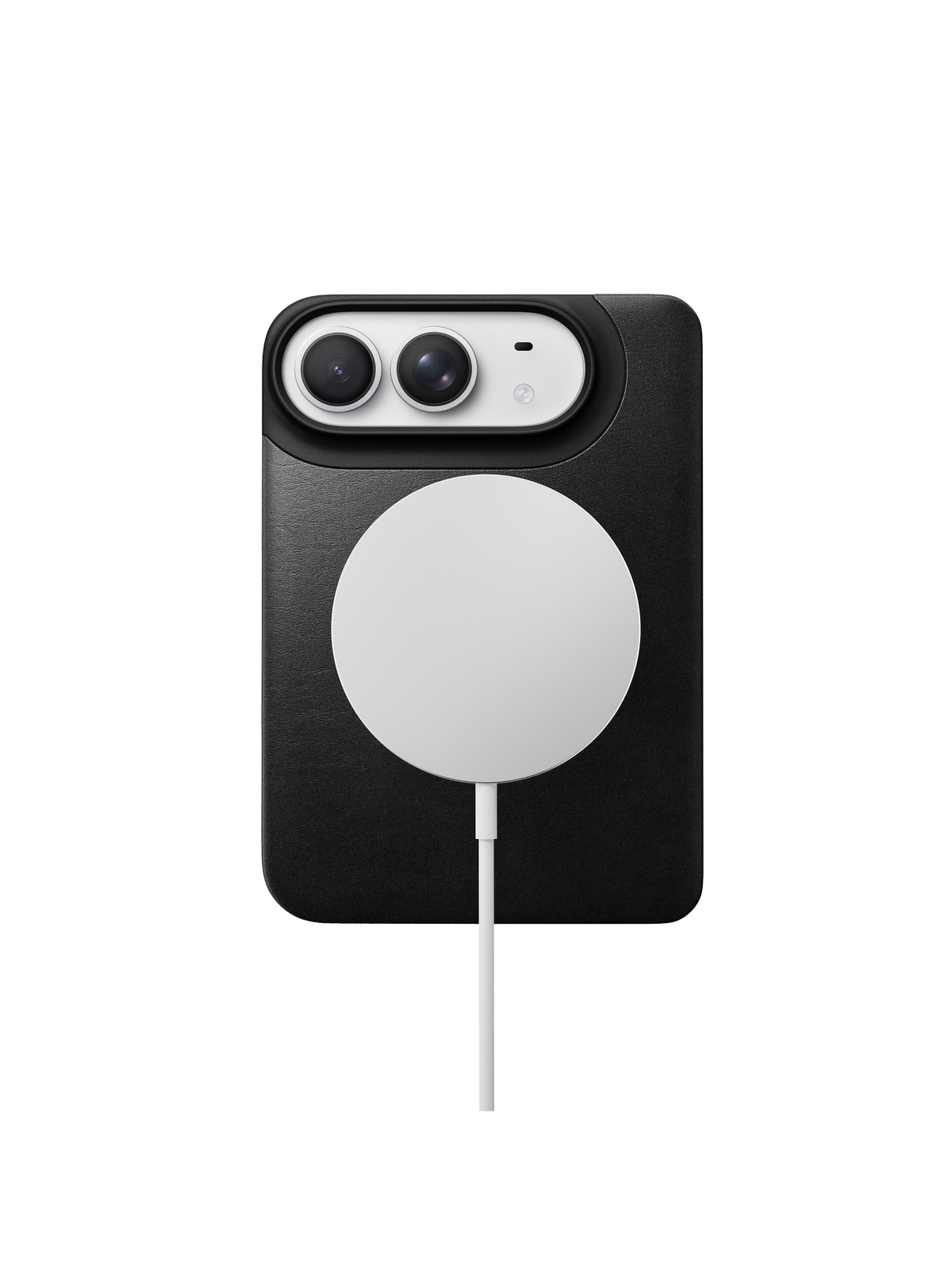 Nomad Magnetic Back with Horween Leather for iPhone Duo - Black