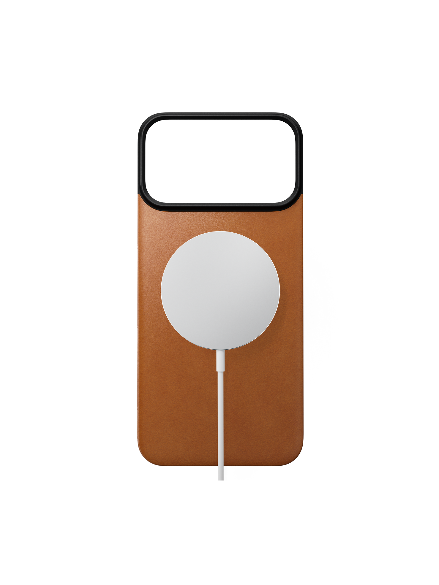 Nomad Magnetic Back with Horween Leather for iPhone 18 Pro Max - Saddle