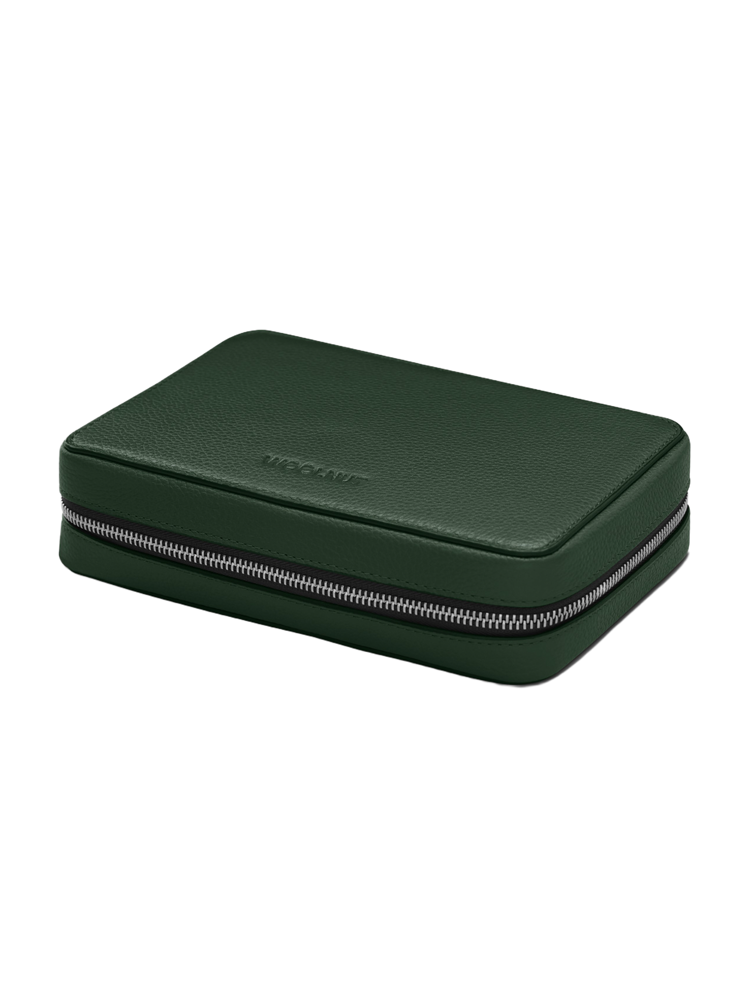 Woolnut Leather Tech Organiser - Green