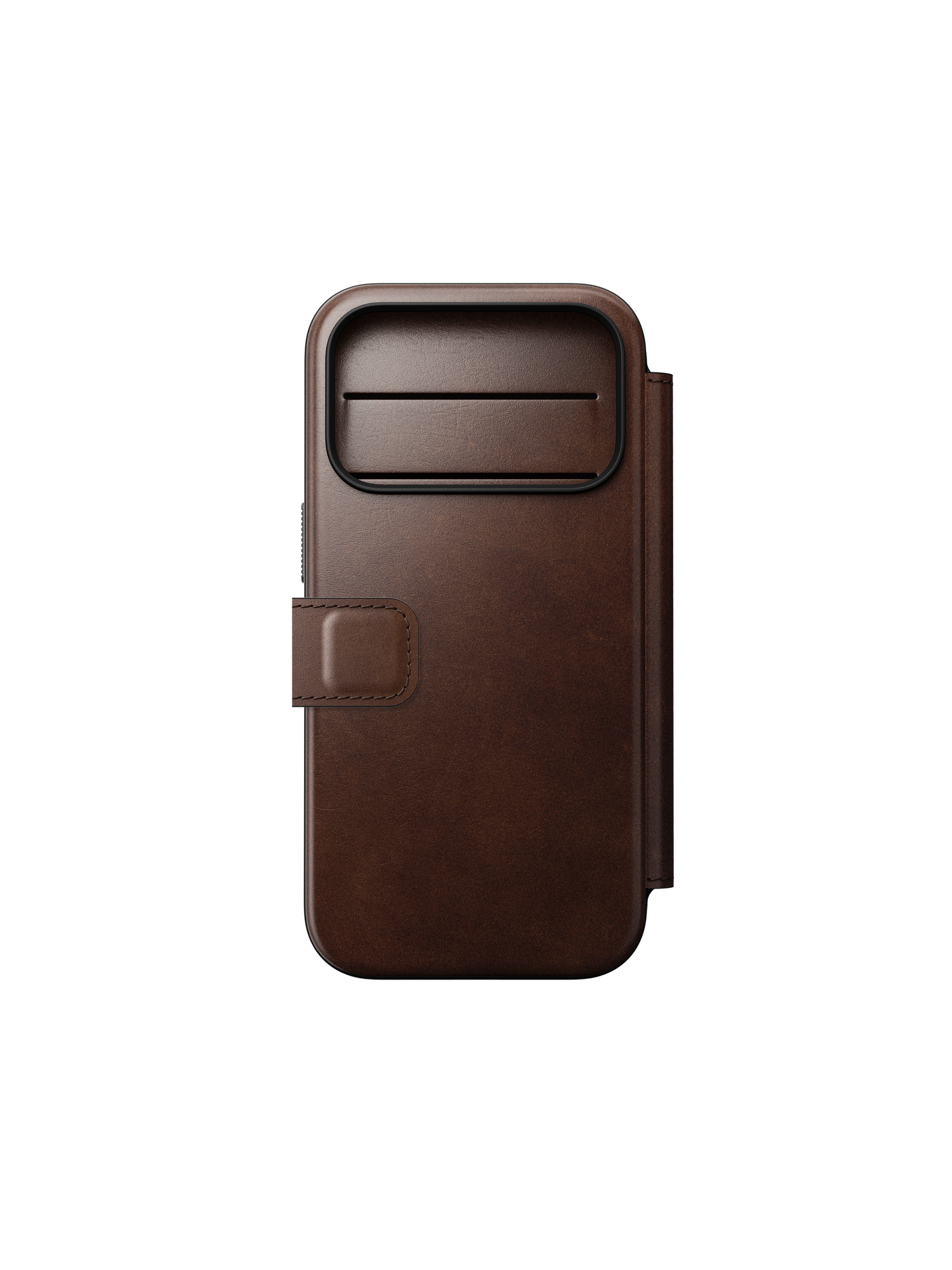 Nomad Modern Folio with Horween Leather for iPhone 18 Pro - Rustic Brown