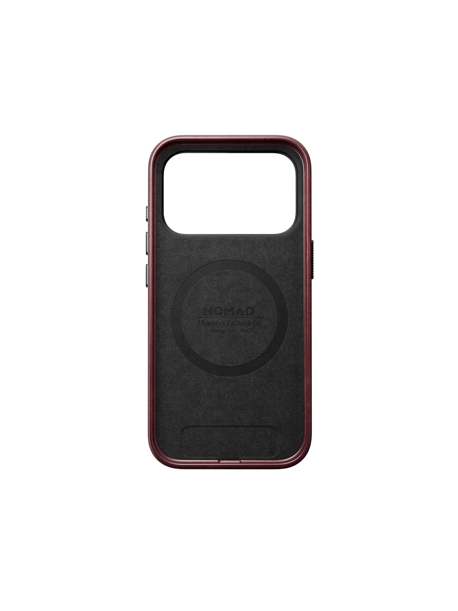 Nomad Traditional Case with Horween Leather for iPhone 18 Pro - Burgundy