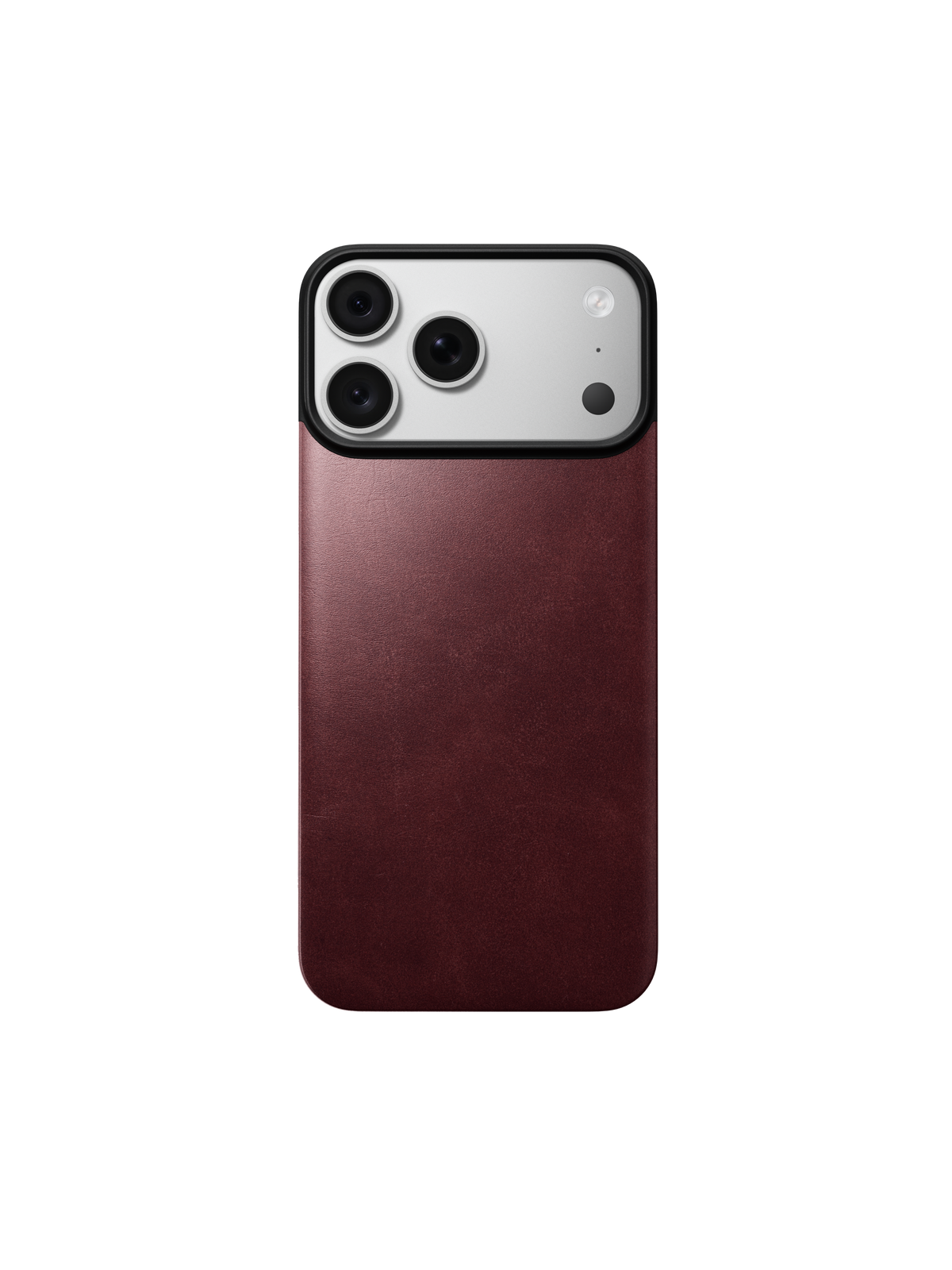 Nomad Magnetic Back with Horween Leather for iPhone 18 Pro Max - Burgundy