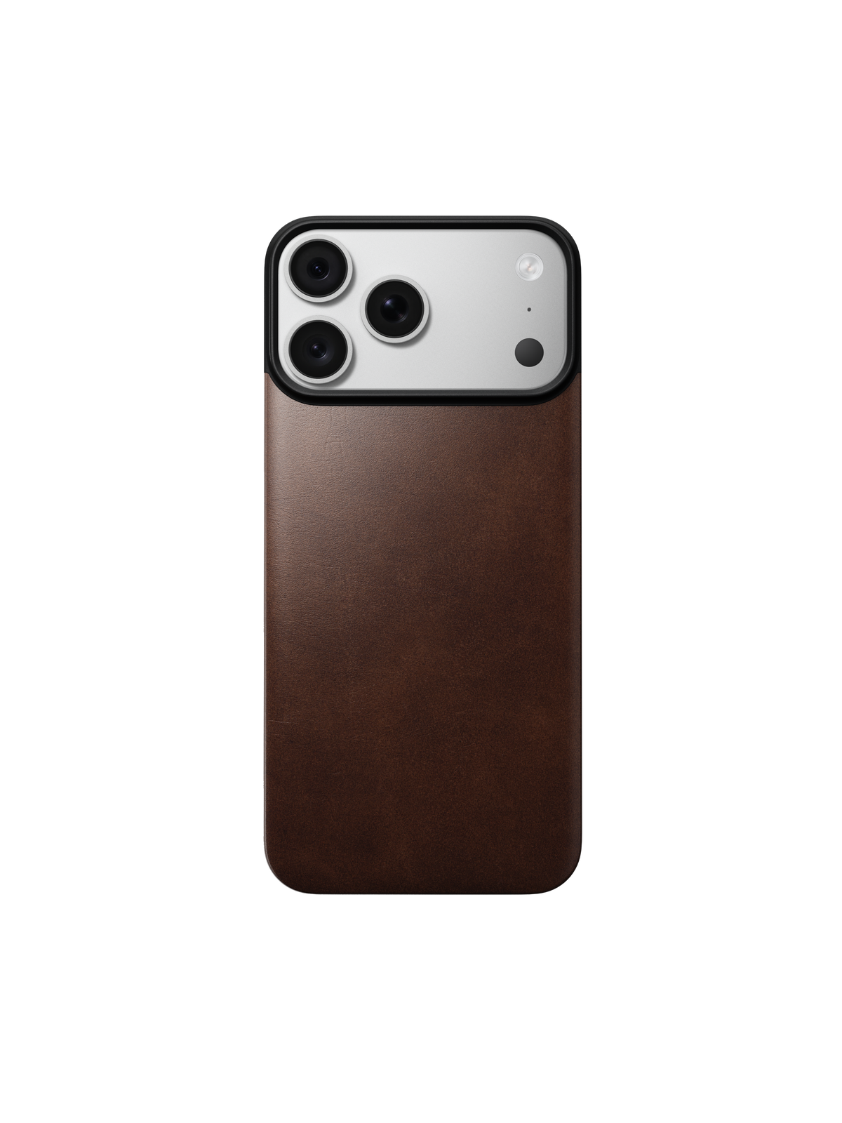 Nomad Magnetic Back with Horween Leather for iPhone 18 Pro Max - Rustic Brown