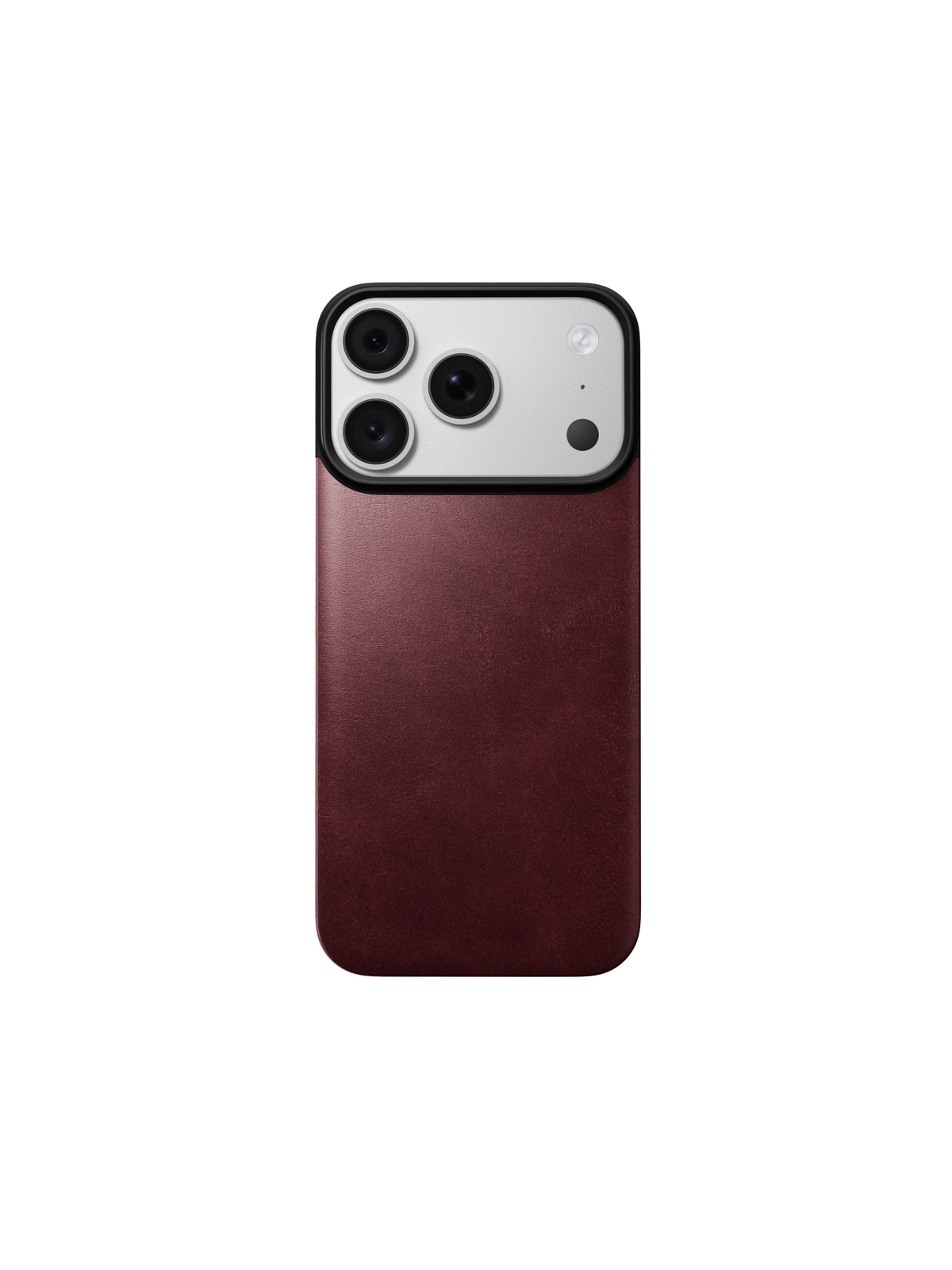 Nomad Magnetic Back with Horween Leather for iPhone 18 Pro - Burgundy
