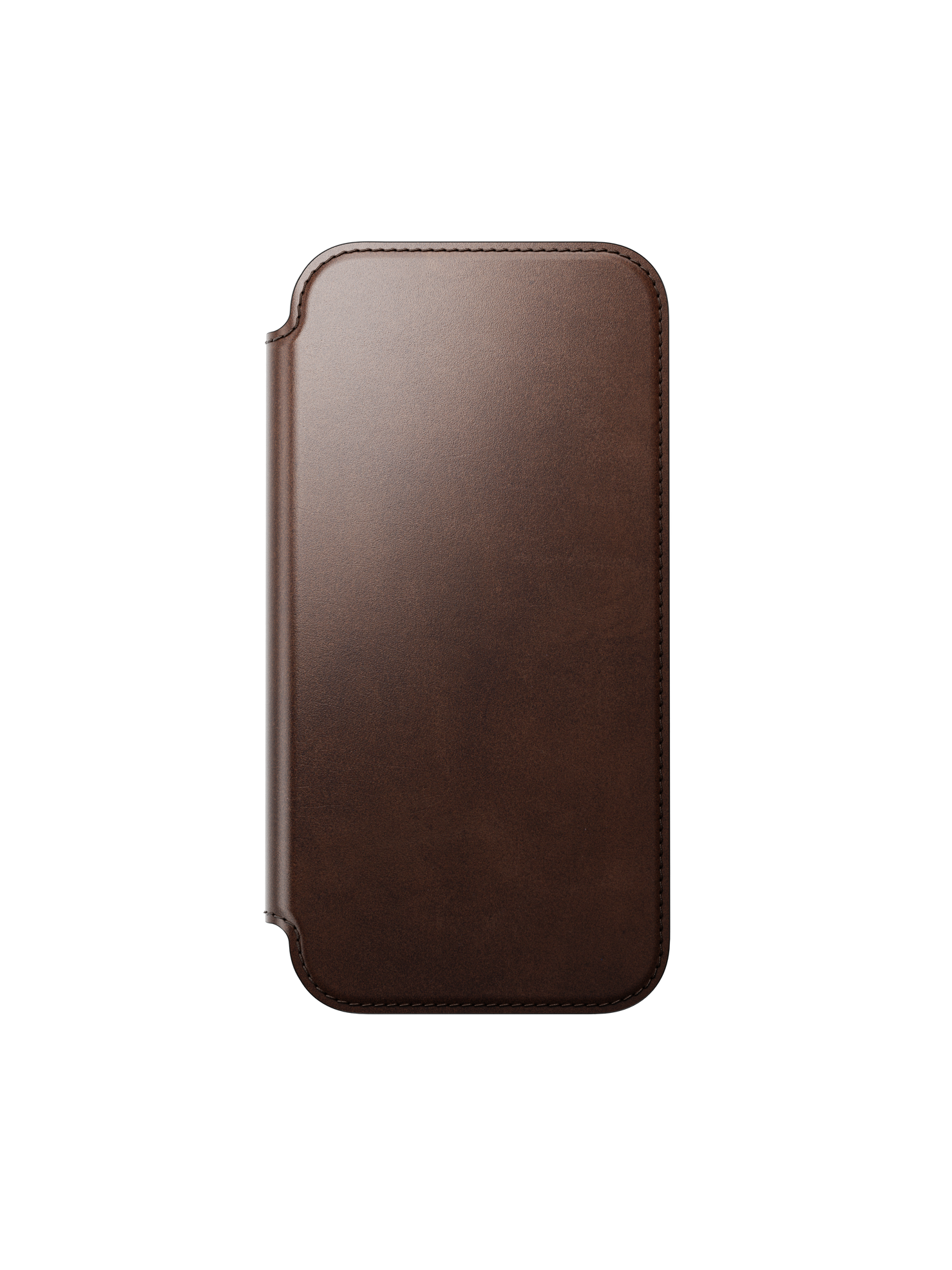 Nomad Modern Folio with Horween Leather for iPhone 18 Pro Max - Rustic Brown