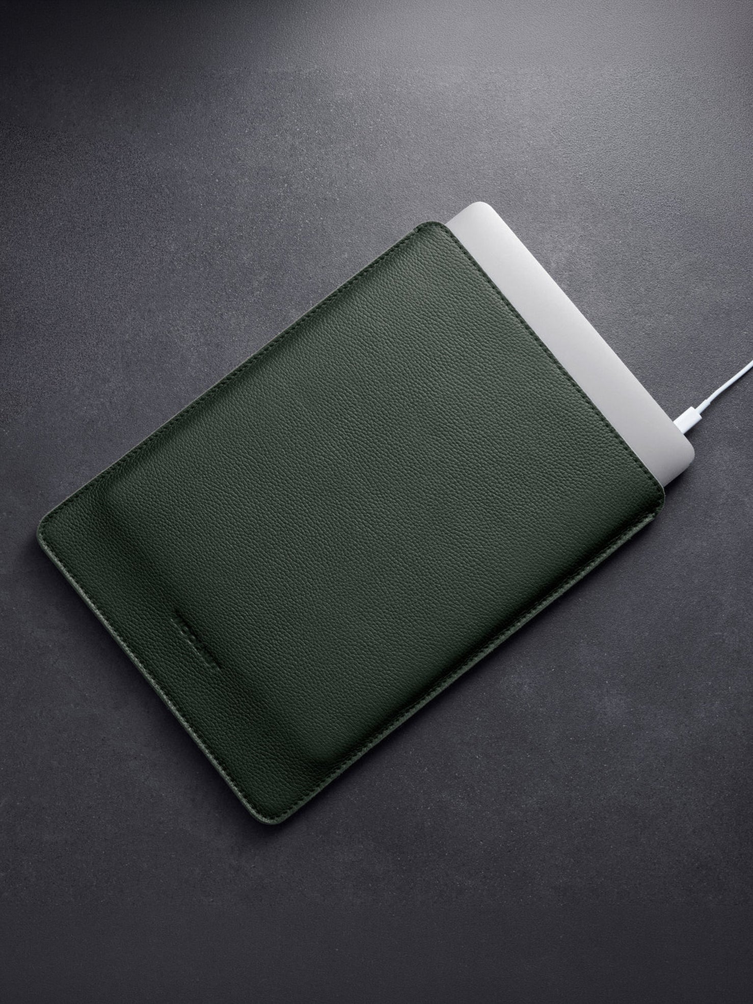 Woolnut Leather Sleeve for MacBook Neo - Green