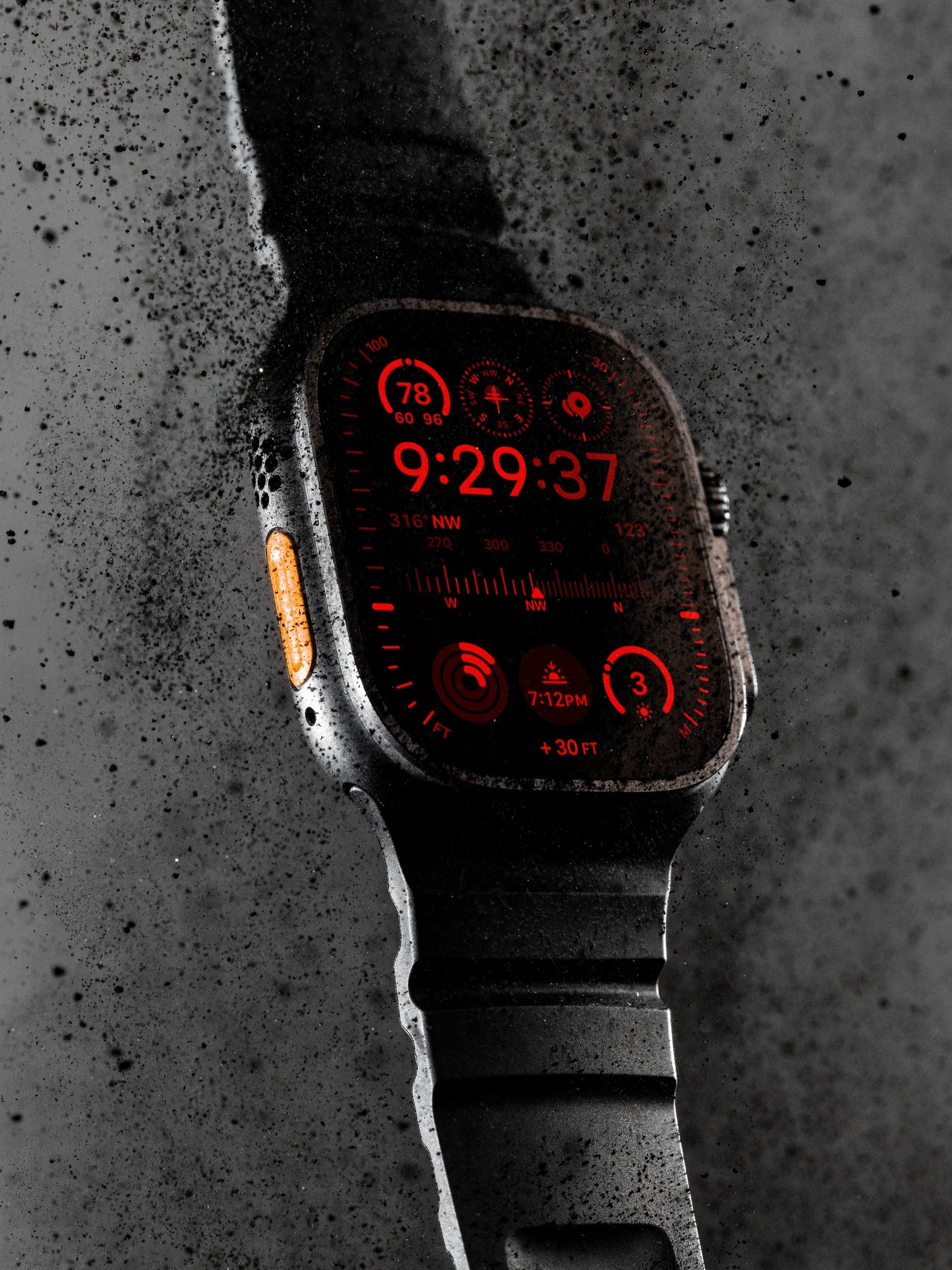 Nomad Rocky Point Band - 46/49mm | Natural Hardware | Carbon Black