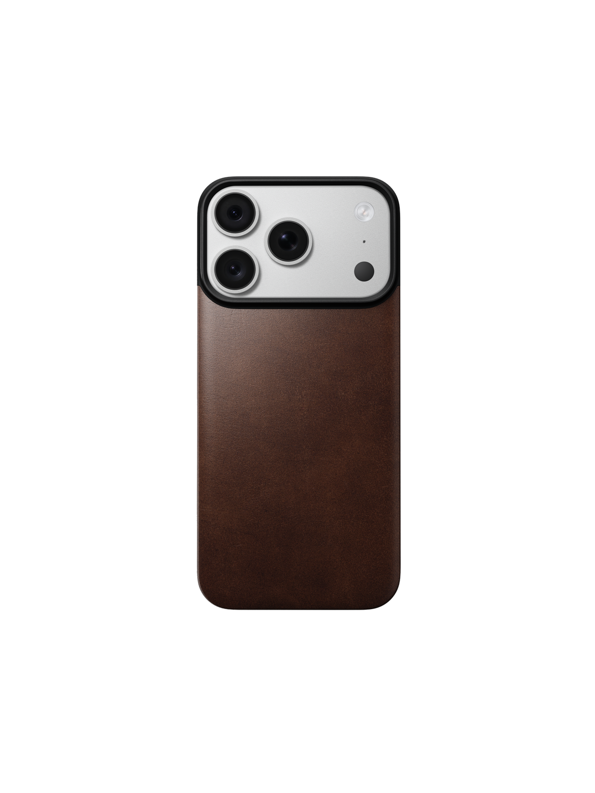 Nomad Magnetic Back with Horween Leather for iPhone 18 Pro - Rustic Brown
