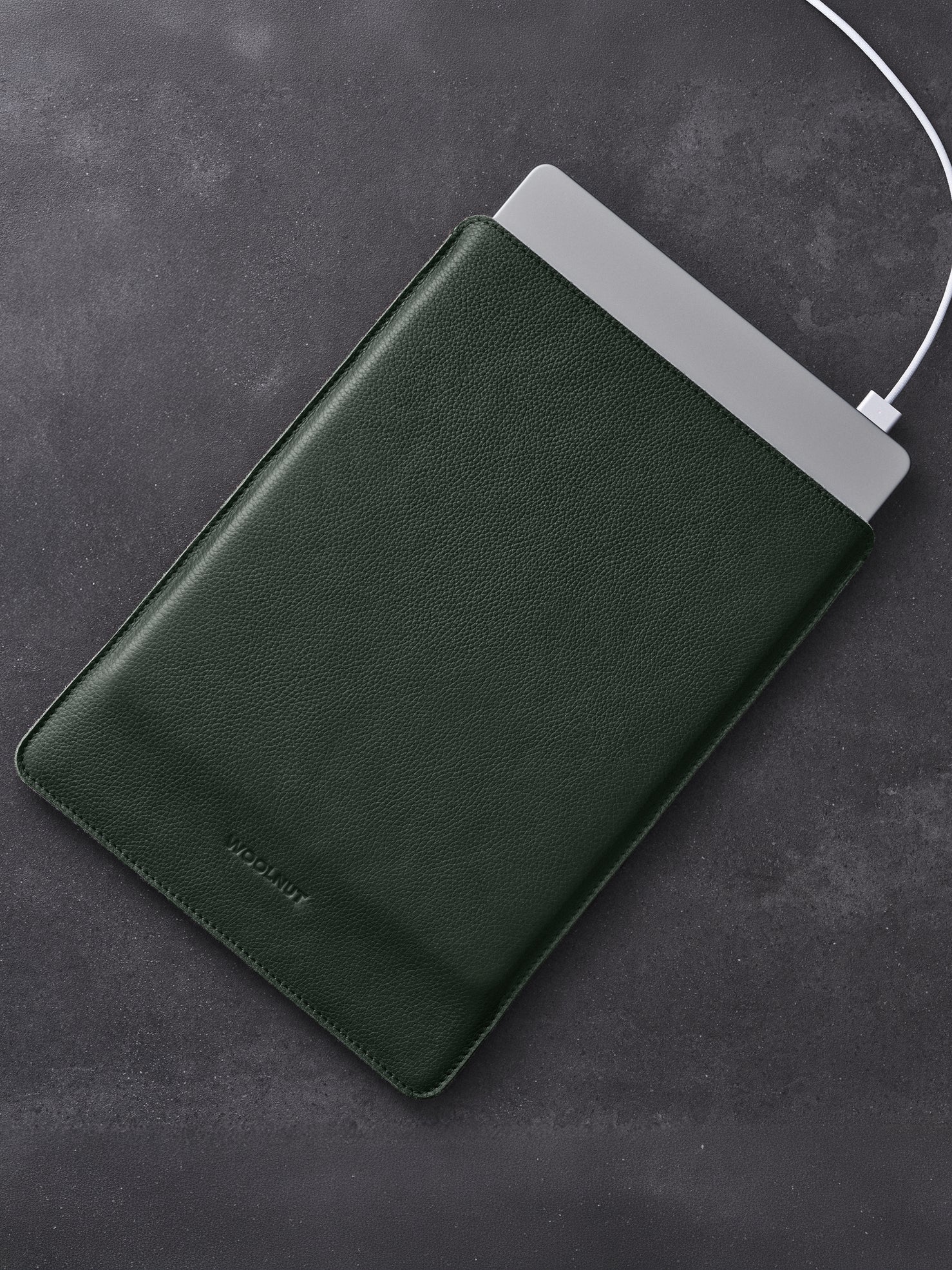 Woolnut Leather Sleeve for 13" MacBook Air - Green