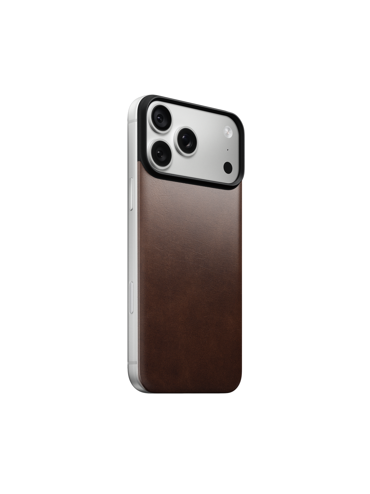 Nomad Magnetic Back with Horween Leather for iPhone 18 Pro Max - Rustic Brown