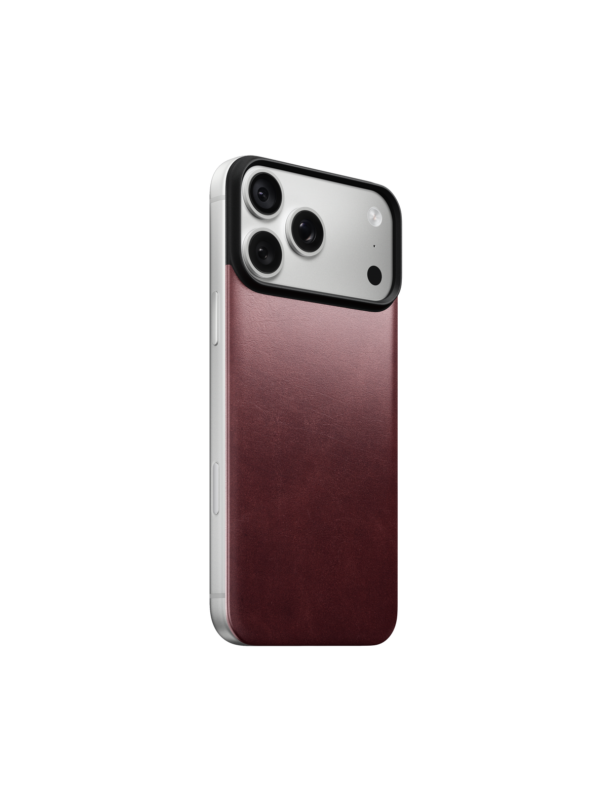 Nomad Magnetic Back with Horween Leather for iPhone 18 Pro Max - Burgundy