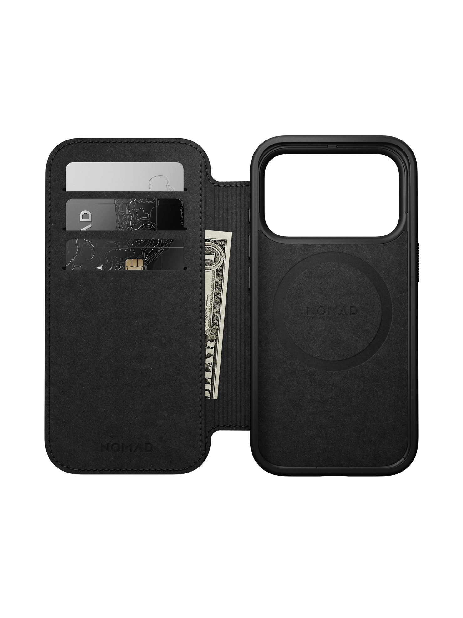 Nomad Modern Folio with Camino Leather for iPhone 18 Pro - Black