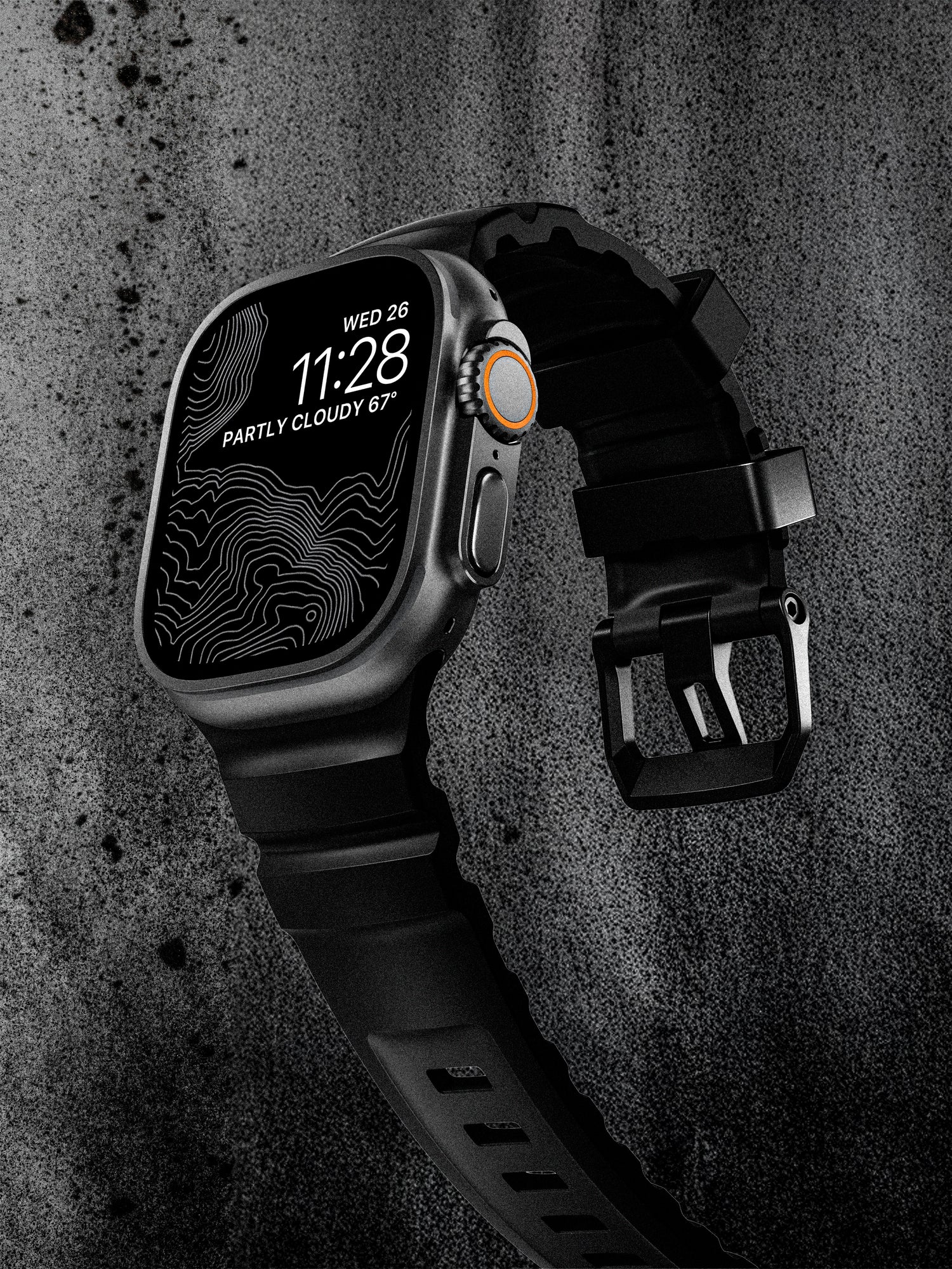 Nomad Rocky Point Band - 46/49mm - Black Hardware - Carbon Black