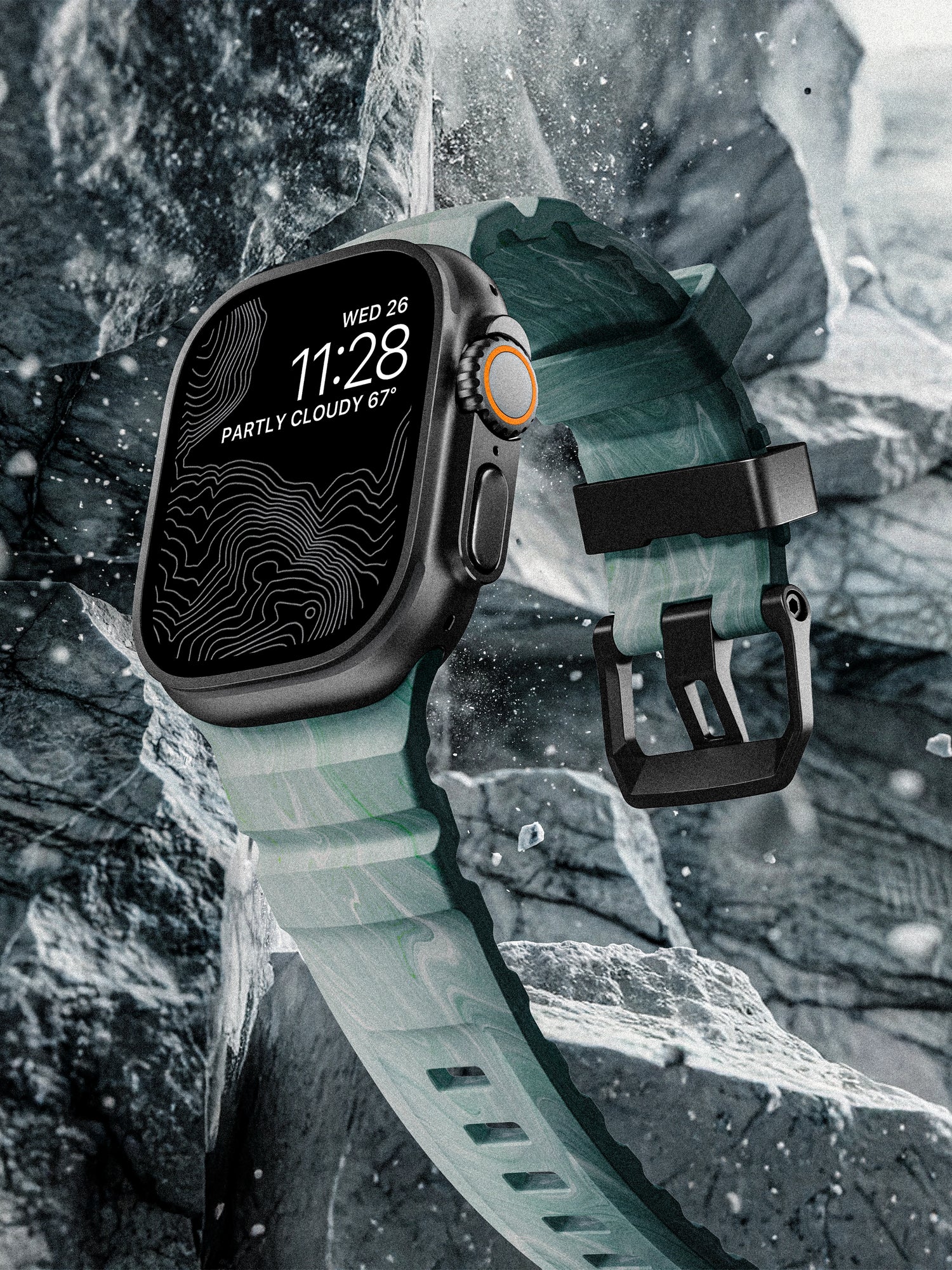 Nomad Rocky Point Band - 46/49mm - Black Hardware - Sierra Stone