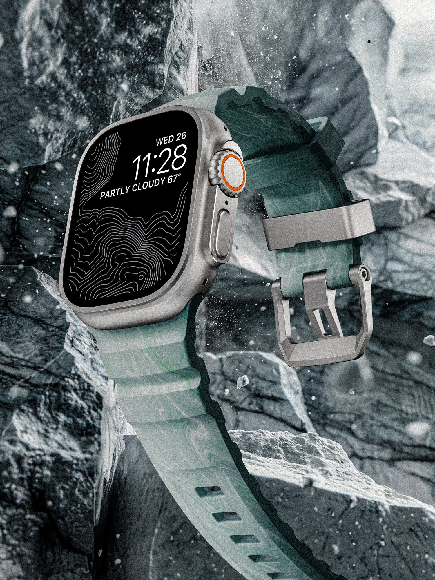 Nomad Rocky Point Band - 46/49mm - Natural Hardware - Sierra Stone