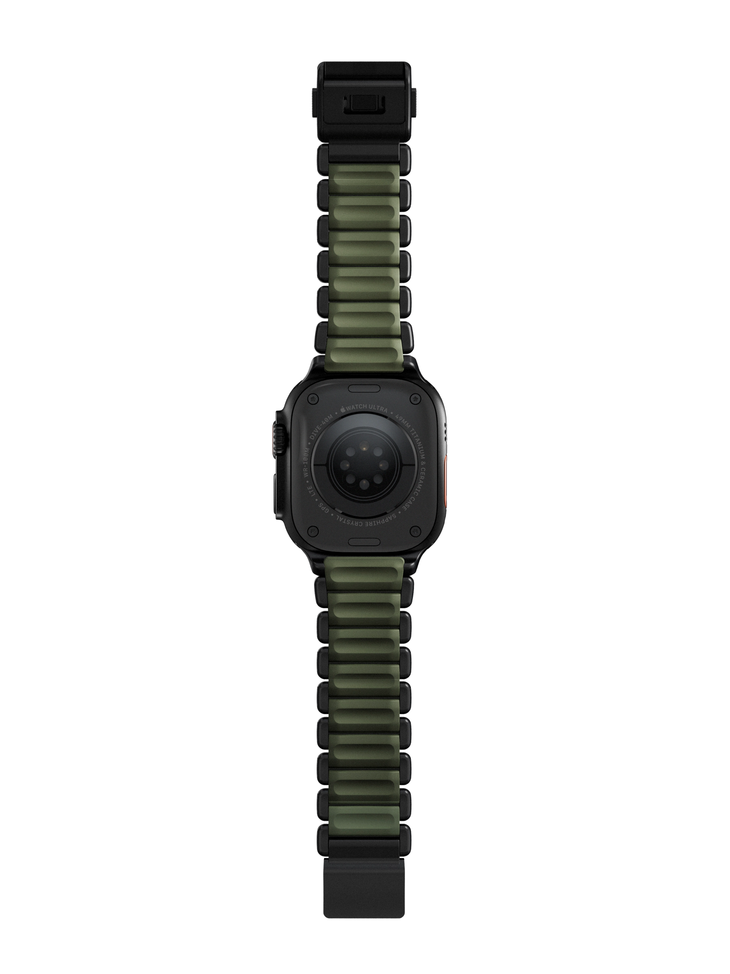 Nomad Stratos Band - 49mm - Black Titanium - Forest