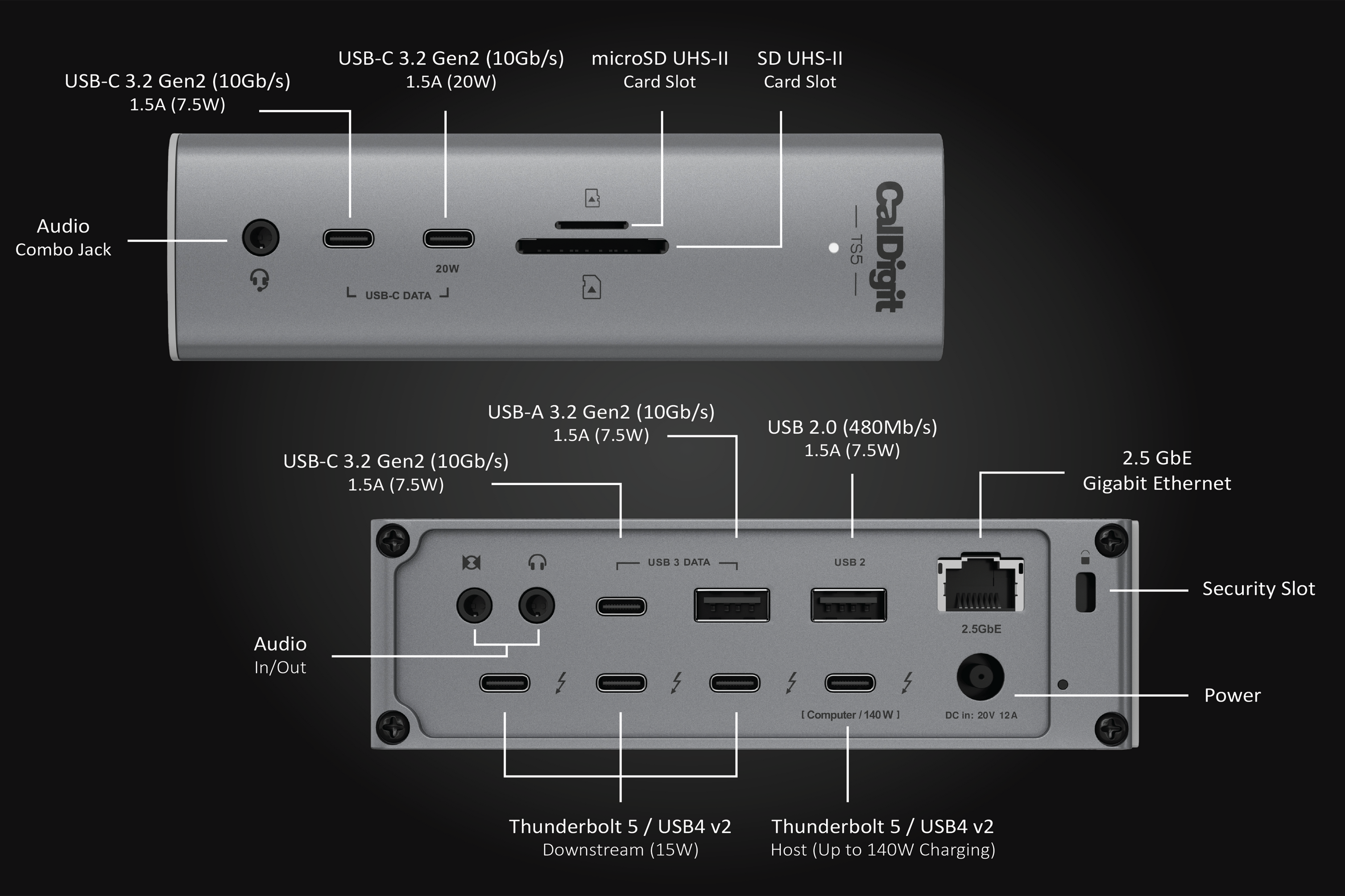 CalDigit TS5 Dock - UK Plug