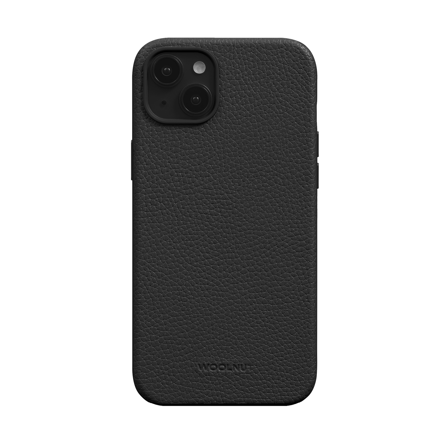 Woolnut Leather Case for iPhone 15 Plus - Black
