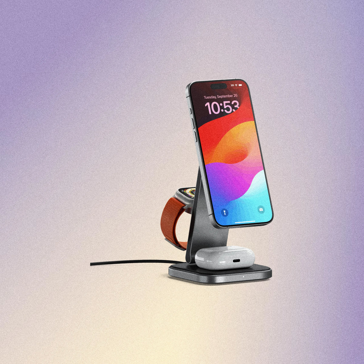 Satechi 3-in-1 Foldable Qi2 Wireless Charging Stand