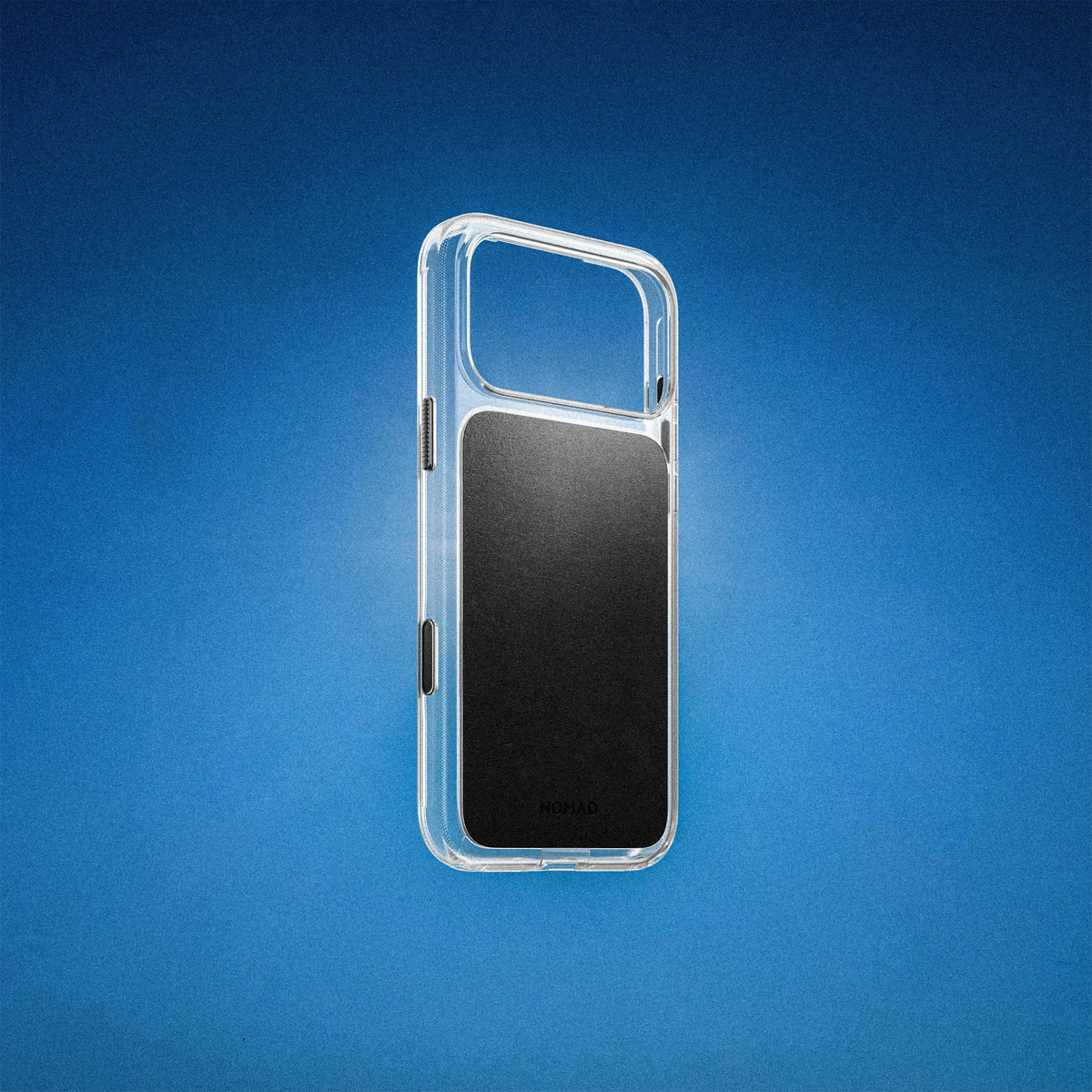 Nomad Clear Case with Horween Leather for iPhone 18 Pro Max - Black
