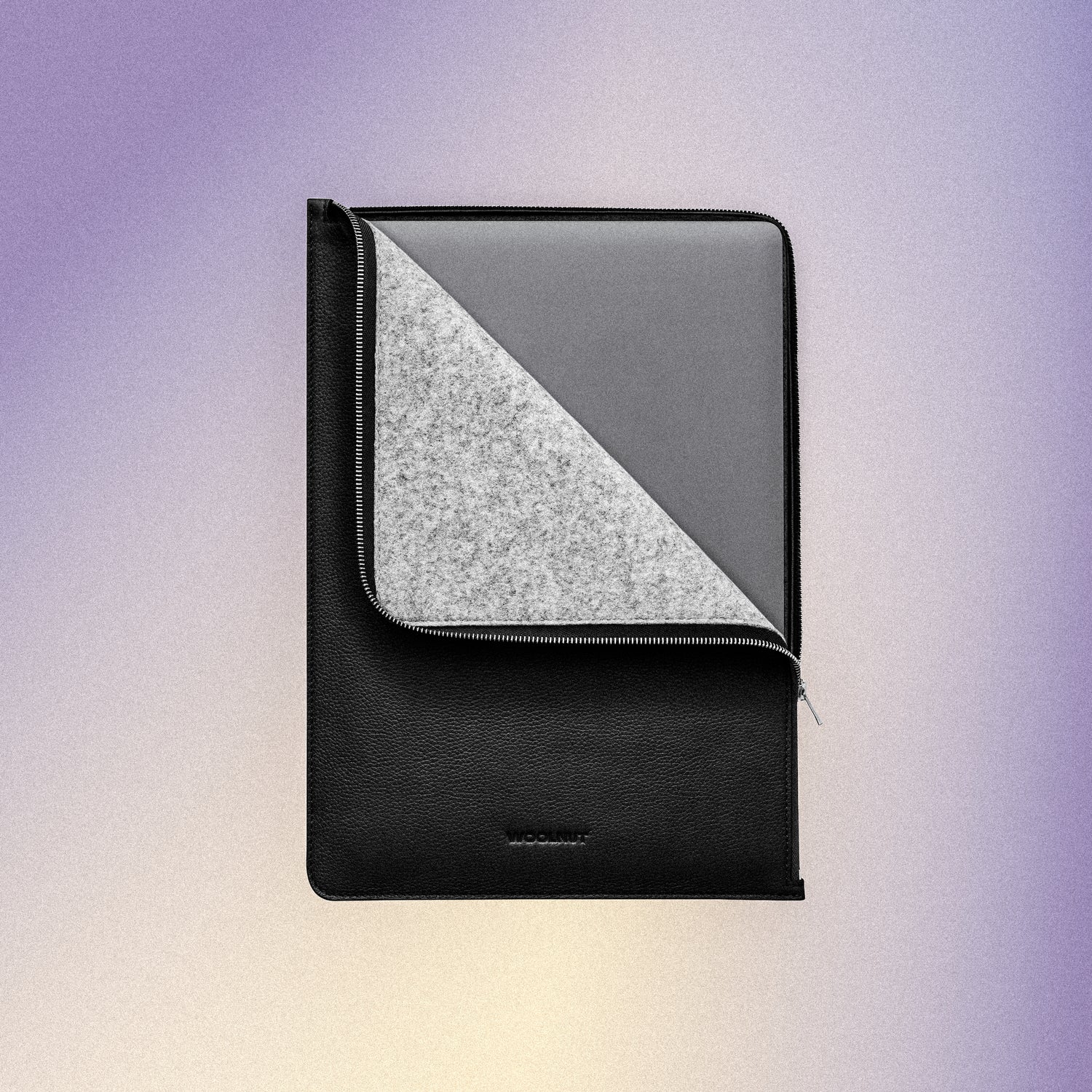 Woolnut Leather Folio for 16-inch MacBook Pro - Black