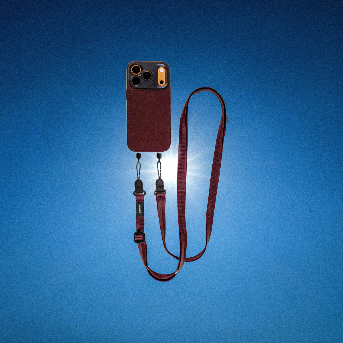 Moment Mobile Adjustable Crossbody Strap - Burgundy
