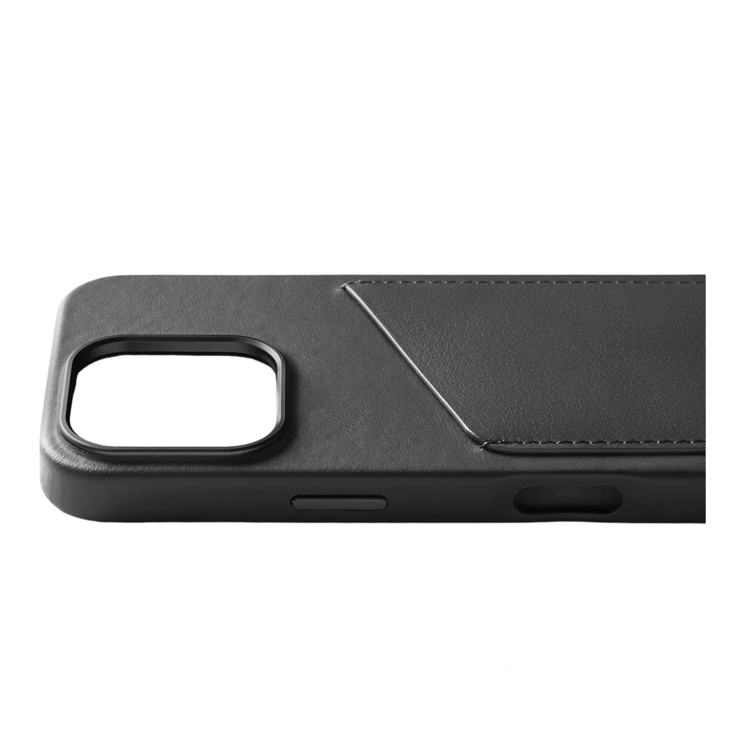 Mujjo Full Leather Wallet Case for iPhone 16 Pro - Black