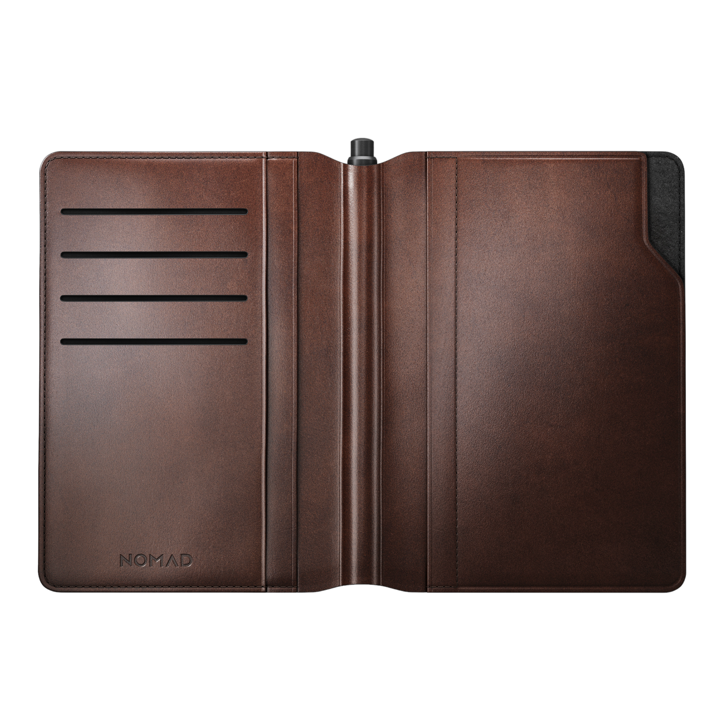 Nomad Passport Wallet with Horween Leather - Pen Edition - Rustic Brown