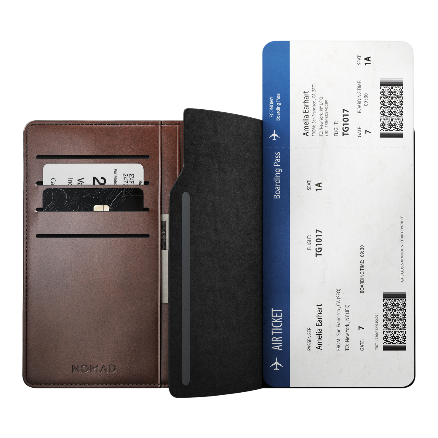 Nomad Passport Wallet with Horween Leather - Pen Edition - Rustic Brown