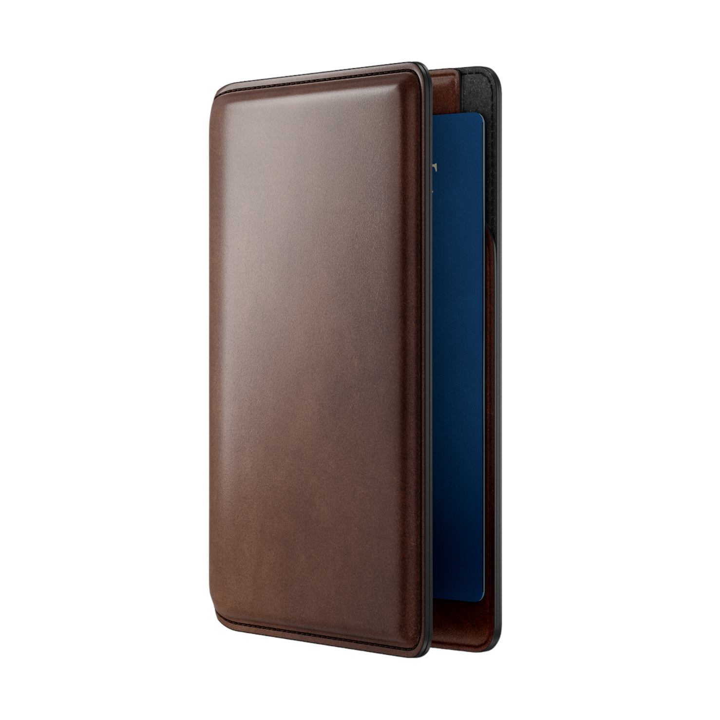 Nomad Passport Wallet with Horween Leather - Rustic Brown