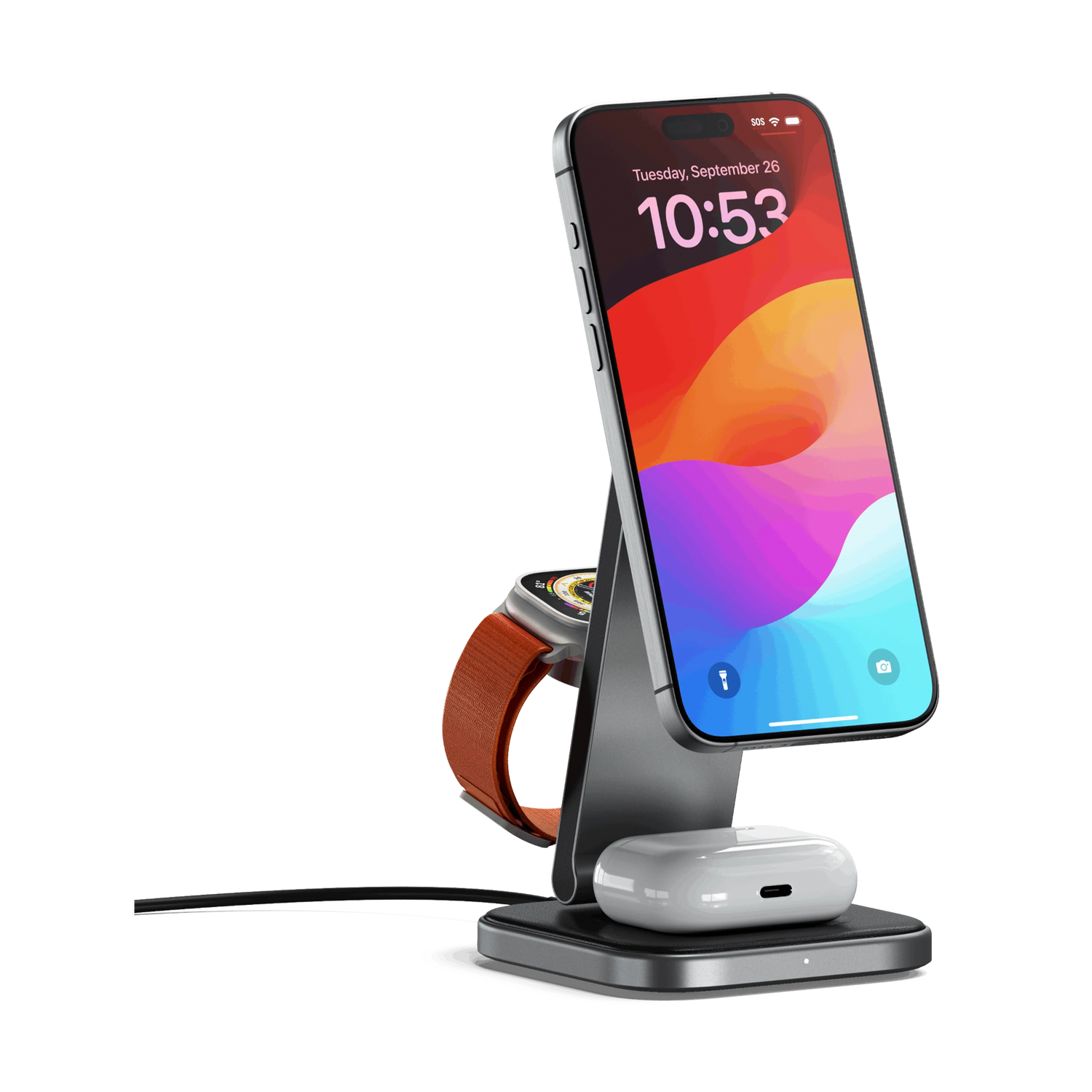 Satechi 3-in-1 Foldable Qi2 Wireless Charging Stand