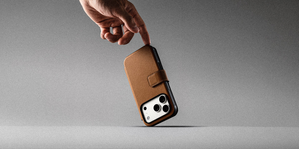 Nomad Modern Folio with Camino Leather for iPhone 18 Pro - English Tan