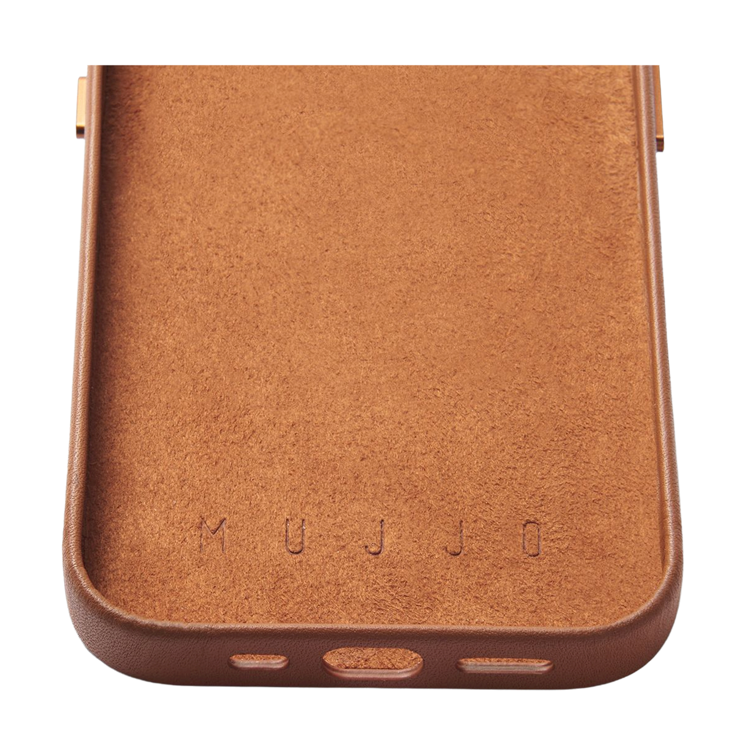 Mujjo Full Leather Wallet Case for iPhone 15/14/13 - Tan