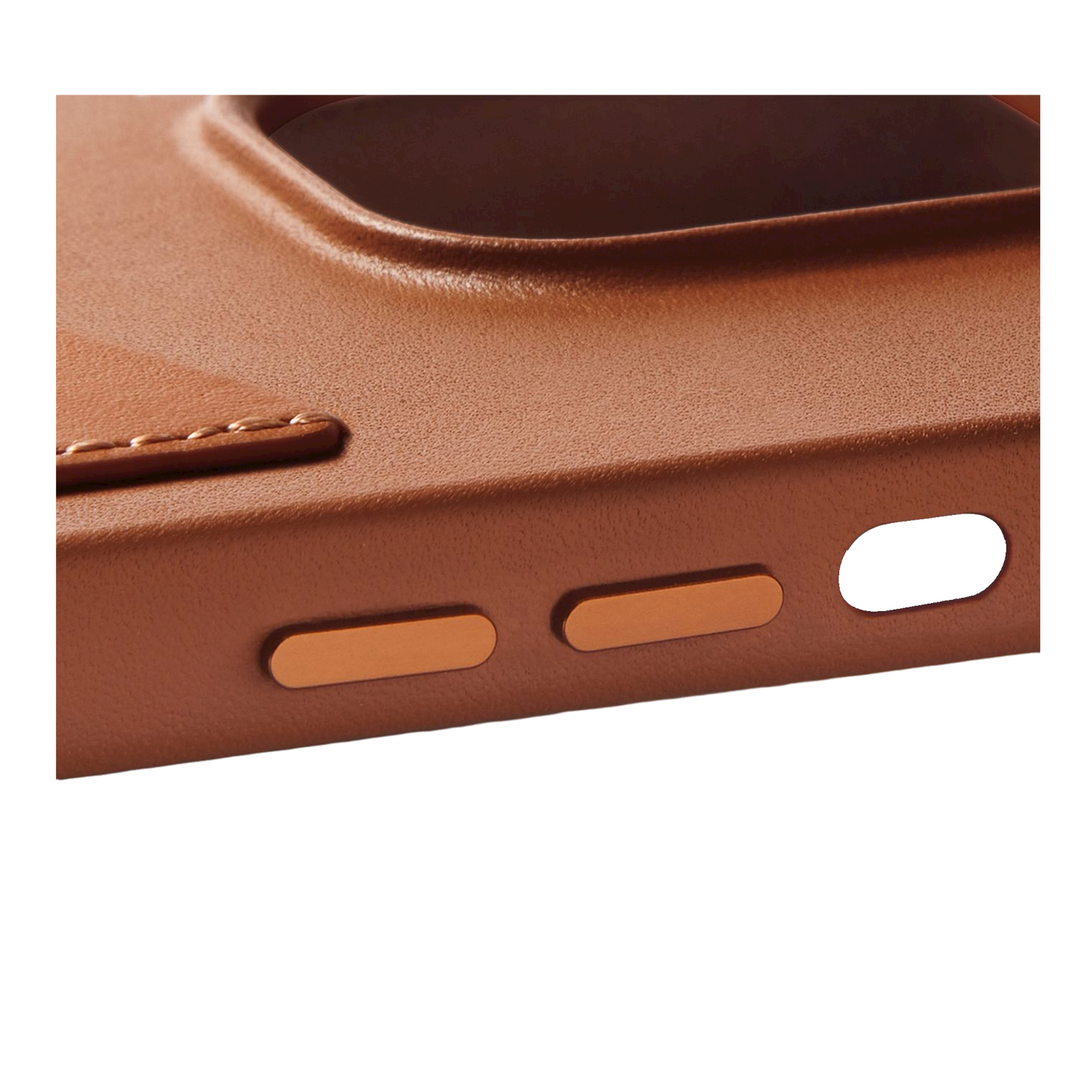 Mujjo Full Leather Wallet Case for iPhone 15/14/13 - Tan