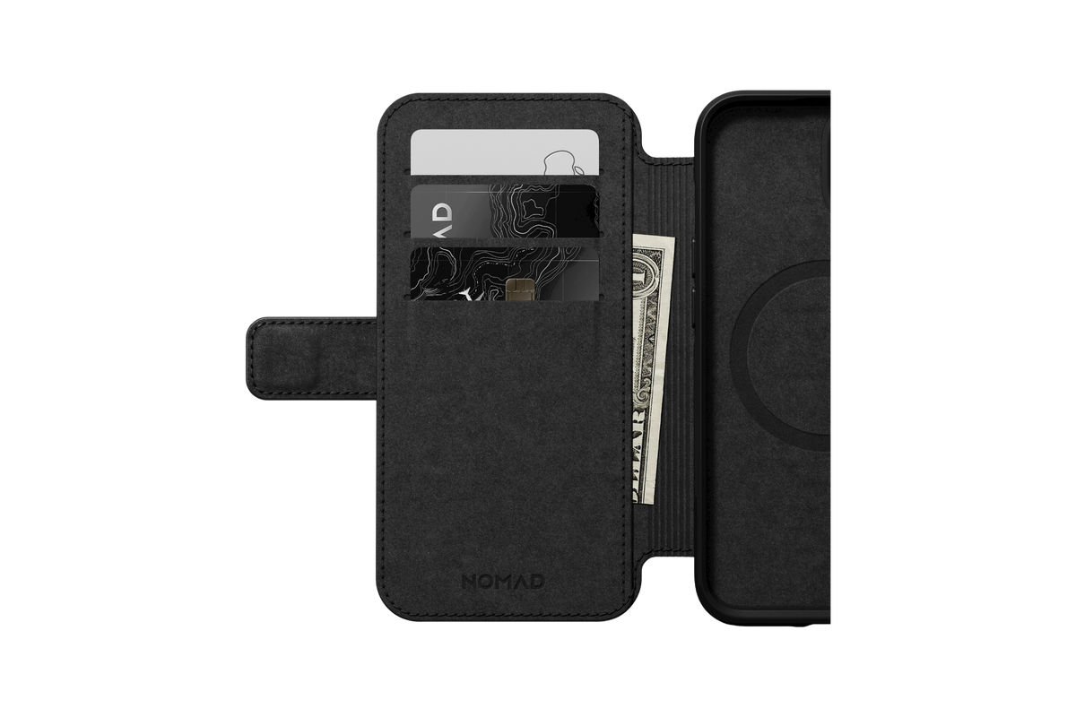 Nomad Modern Leather Folio for iPhone 14 Plus - Rustic Brown