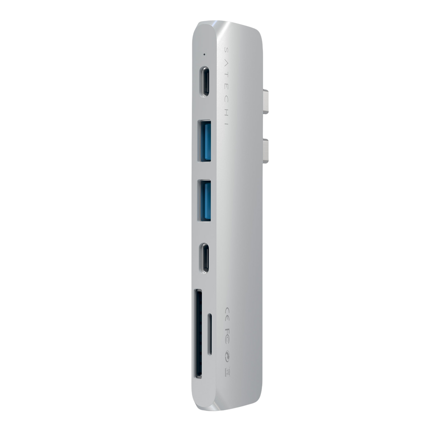 Satechi Aluminium Pro Hub Multi-Port USB-C Dock Adapter - Silver