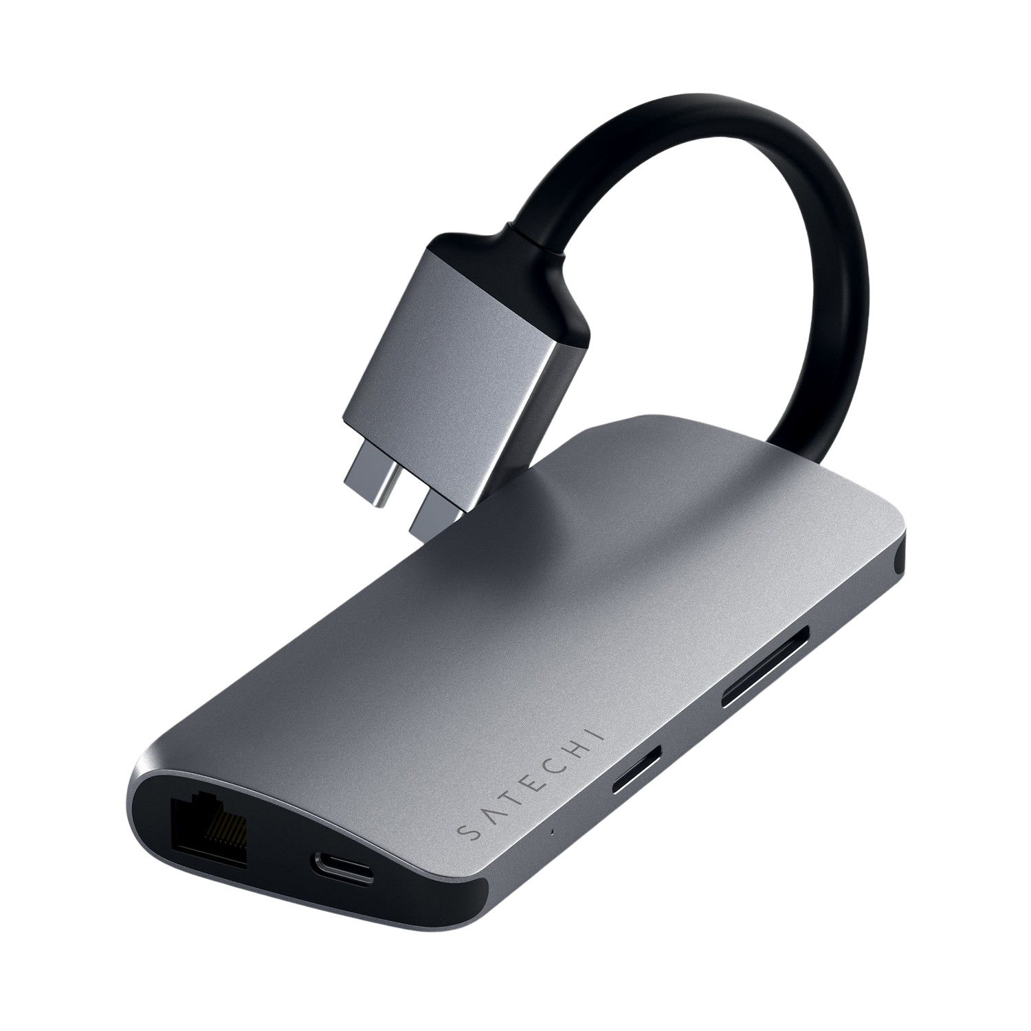 Satechi USB-C Dual Multimedia Adapter - Space Grey